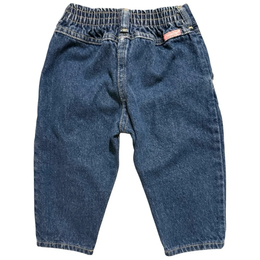 Vintage OshKosh B’gosh Pink Tag Jeans 18M Made in USA Toddler Denim 80s 90s